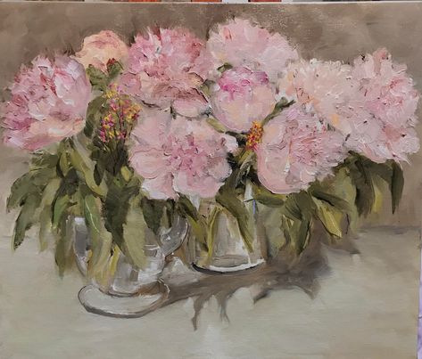 Pivoines dans 2 vases