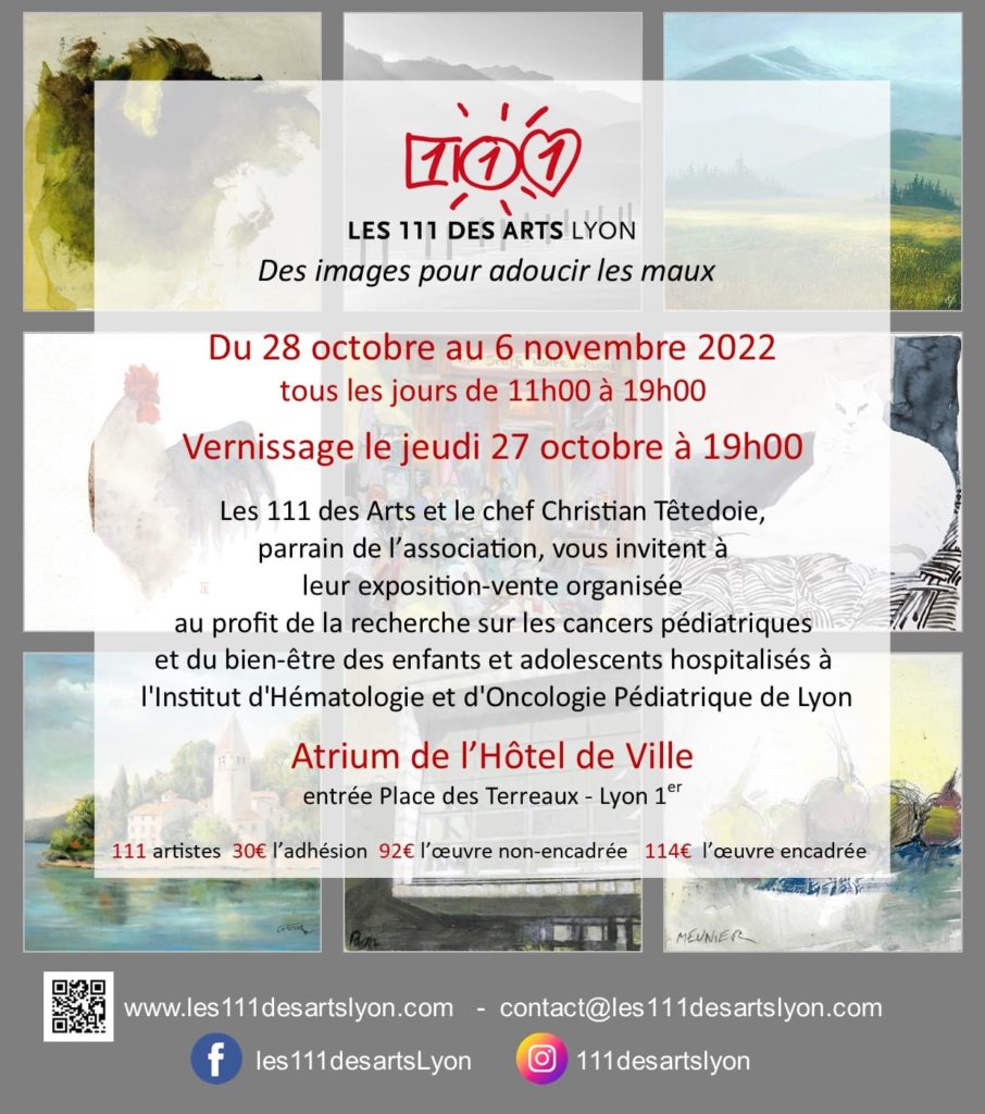 Affiche expo les 111 des Arts